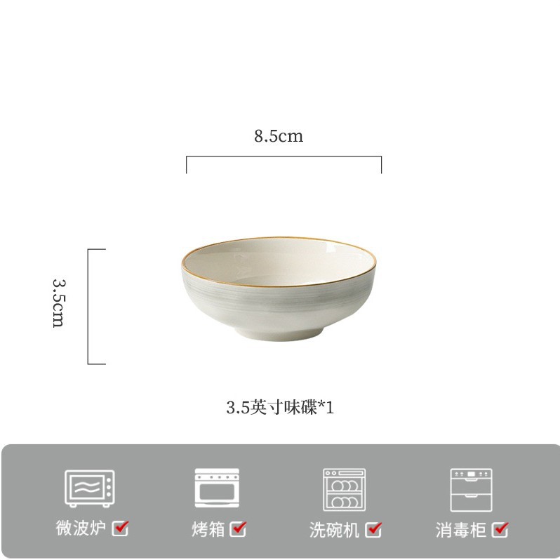 Juego de platos de cerámica de alta calidad para el hogar de color bajo vidriado, vajilla, tazón de comida simple, plato, juego de cuencos, combinación de bricolaje