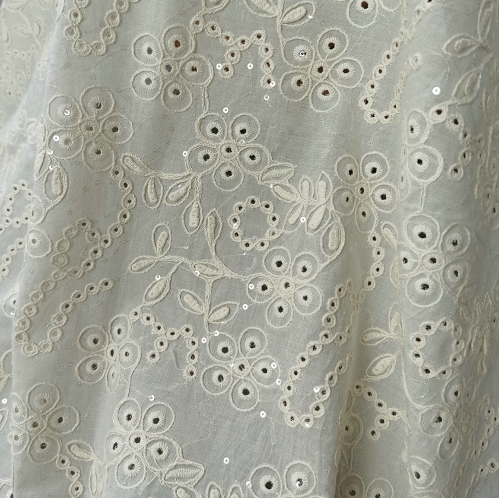 跨境棉布棉线刺绣绣花面料棉布绣花布棉线刺绣多色绣花刺绣刺绣布