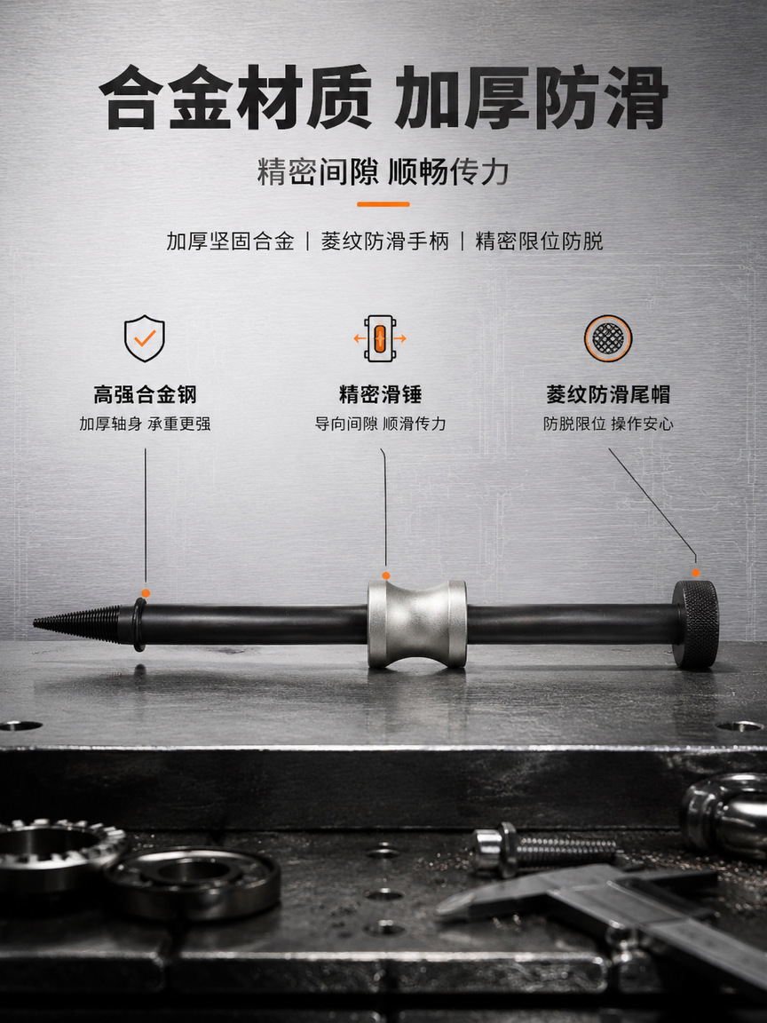 Diesel engine fuel injector seal removal tool, fuel injector seal removal tool, total length 35cm