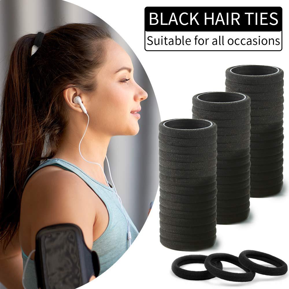 100 Pack Korean Style Simple Colorful Seamless Headline Rope Hair Ring High Elastic Hair Rope Hair Ring Headwear
