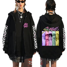 Hot Kpop Demon Hunters Saja Boys Zipper Hoodies Men Women Fa