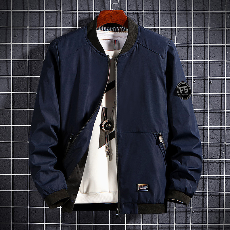 Chaqueta de los hombres nueva juventud casual ropa de cuello de béisbol chaqueta delgada coreana de los hombres de moda abrigo Delgado comercio exterior