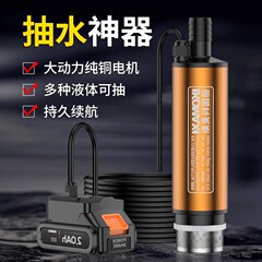 充電式ポンプ小型家庭用潜水ポンプ大流量農業用灌漑神器高揚程ポンプ