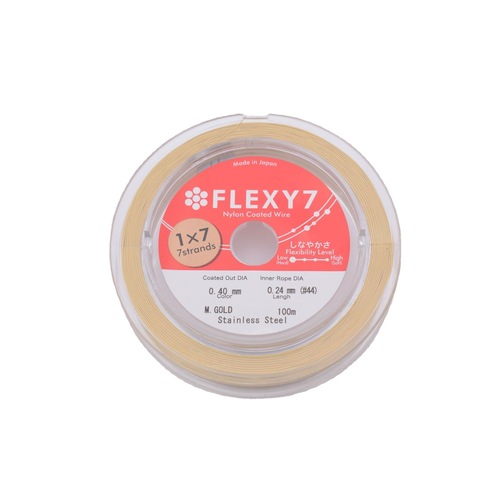 Japanese FLEXY7 gold wire soft wire steel wire diy hand beads pearl crystal bracelet necklace bead wire accessories