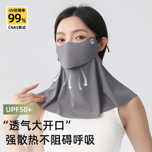 Sunscreen mask can drink water mask 25 new full face UV protection neck opening breathable sunshade in stock wholesale