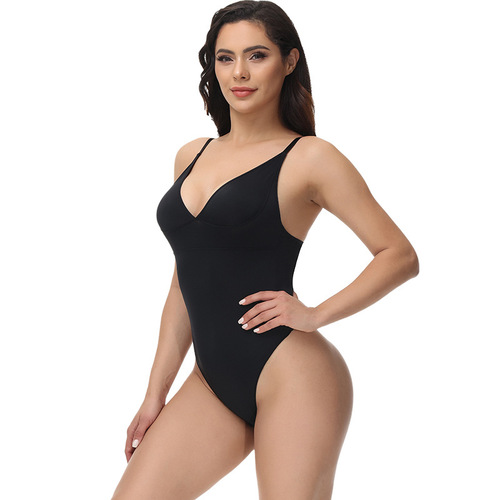 Cross-border T-shape back-shaping bottoming one-piece body-shaping garments high-elastic corset shaping seamless belly-controlling underwear for women