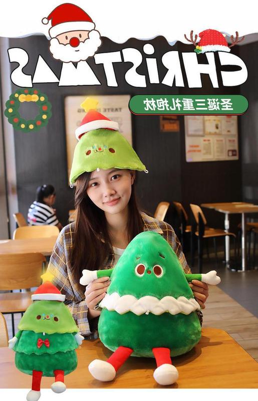 INSクリスマス装飾抱き枕クリスマスツリー人形ソファークッション姜パイ人ヘラジカ子供女子プレゼント|undefined