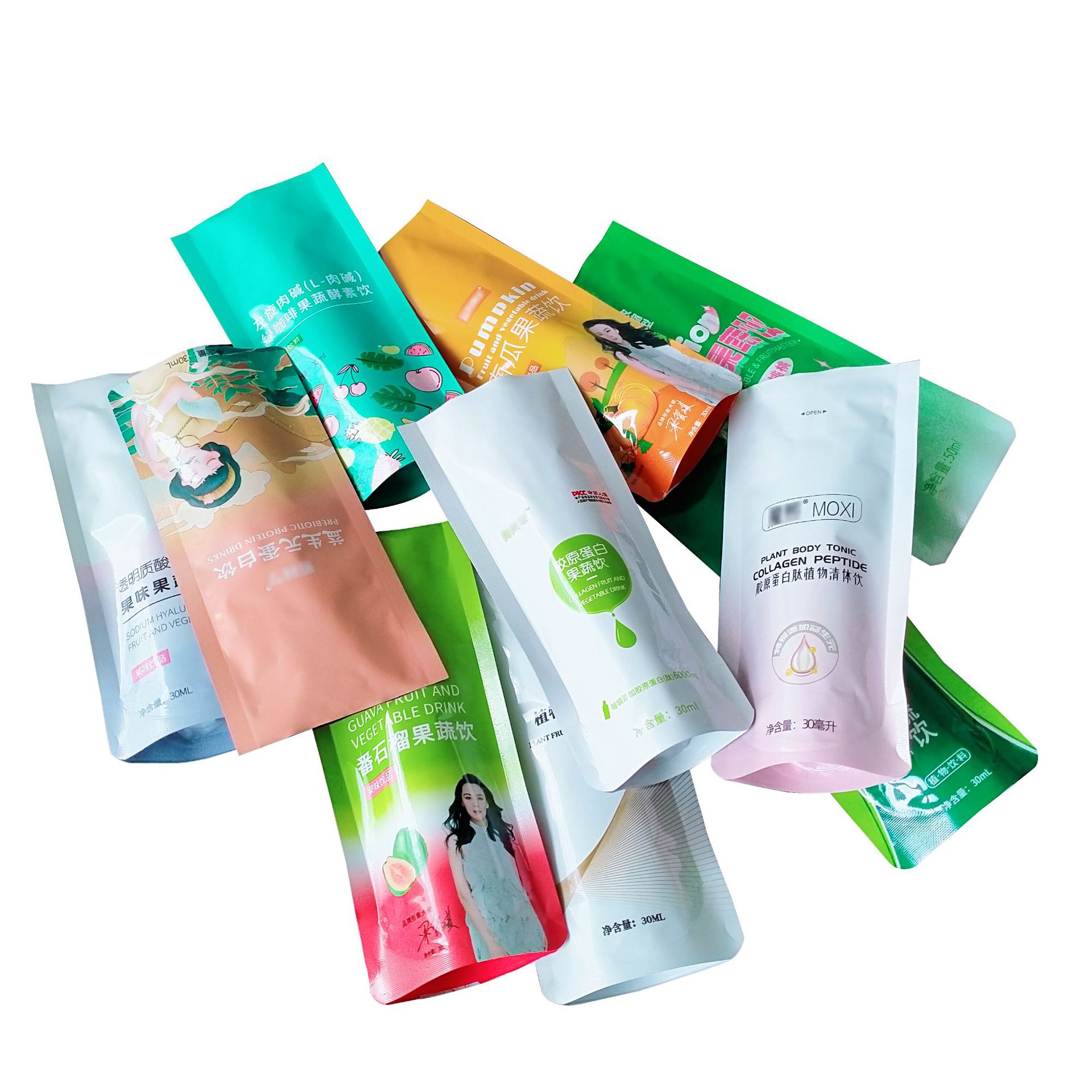 No Ready Stock Required/Customized Stand-Up Bag Coffee Bag Solid Beverage Protein Peptide Fruit and Vegetable Jelly Stand-Up Bag
