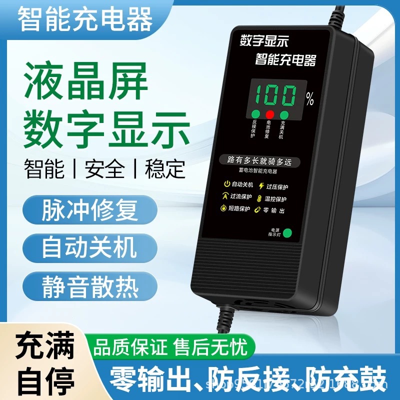 厂家直供12v24v1A2A3A5A8A10A汽车摩托车电动工具专用充电器