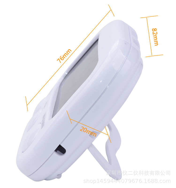 TA638家用工业迷你电子式温度计 大屏幕带时钟室内温湿度表
