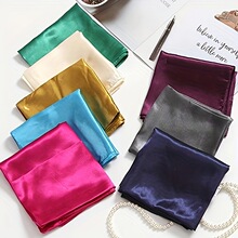W 45321 Solid Color Small Square Scarf ��ɫС���� ����