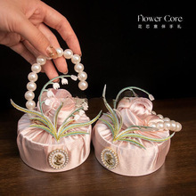 糖盒结婚喜糖盒欧式感年新款风吕敷伴手礼婚礼喜气糖盒马口铁花形