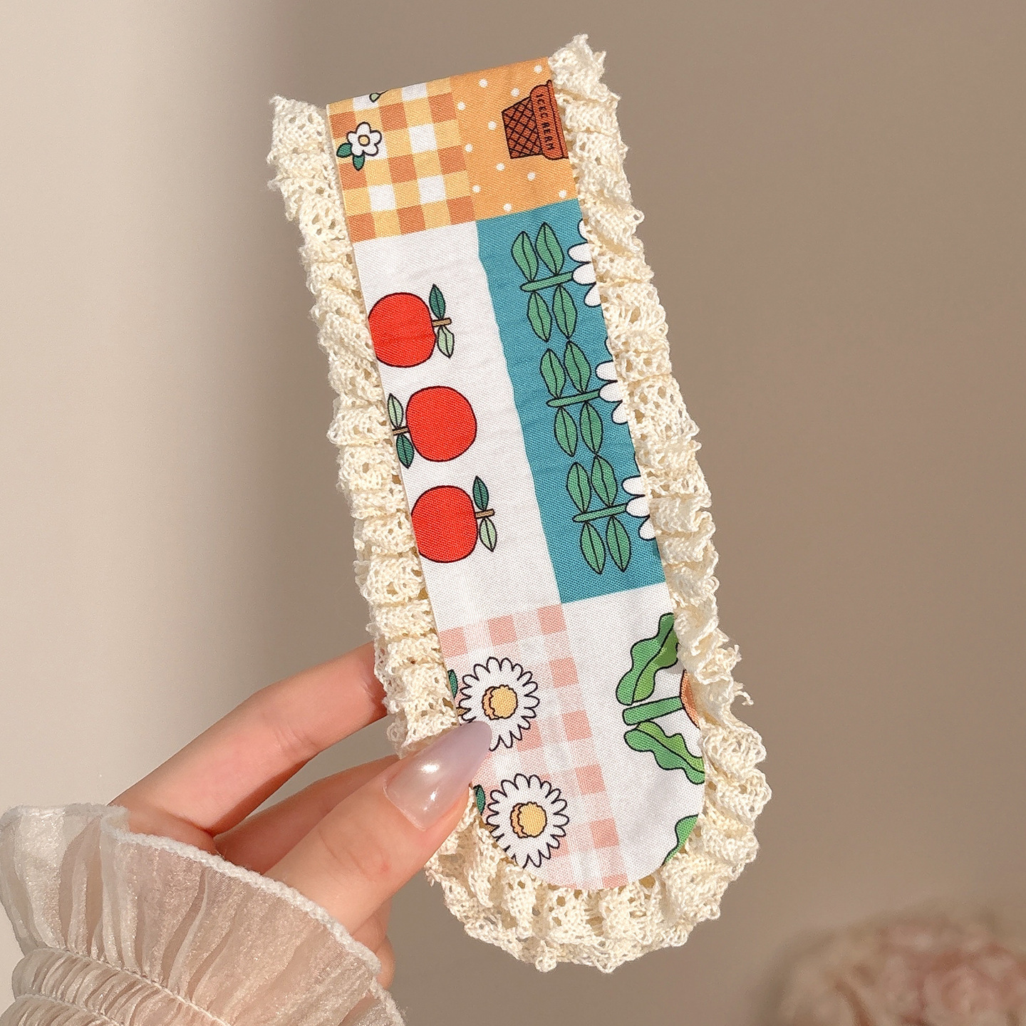 Sen sistema de punto flor fresa velcro para niñas y niños acabado de cabello correa de cabello sensación de alto nivel lavado de la cara brocha de cabello