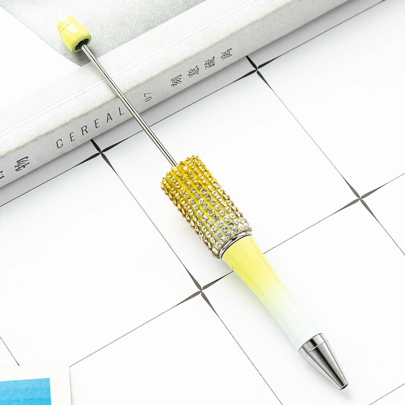 Bolígrafo de diamante creativo bolígrafo de bola de plástico DIY al por mayor bolígrafo de bola de diamante desmontable manual