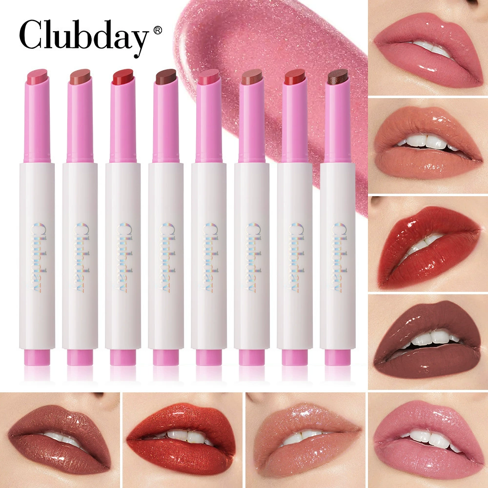 Помада Clubday, блеск для губ с розой, эффект зеркала