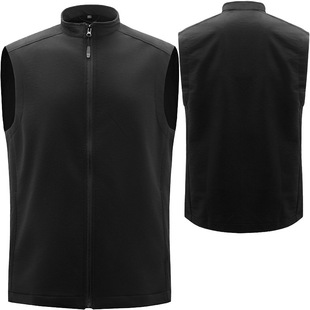 Spot Outdoor Zhongshan Collar Soft Shell Business Vest Unisex Vest Volunteer Cultural Shirt Work Clothes