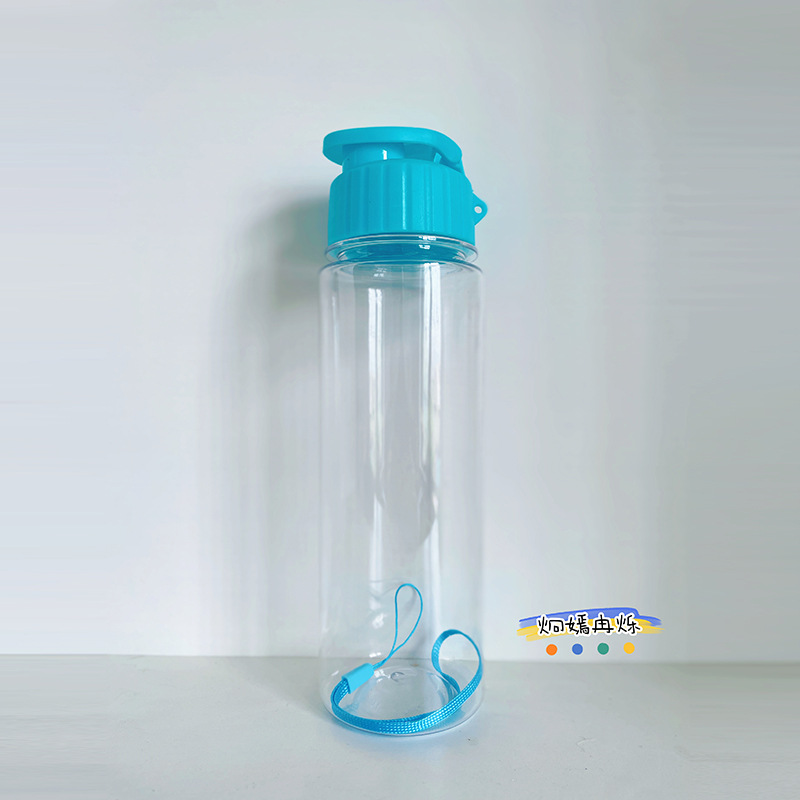 跨境户外运动水杯密封防漏广告杯手提吊带塑料杯定制logo厂家批发