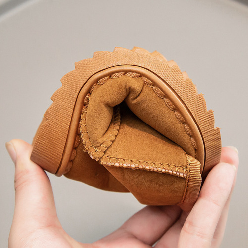 Children's Snow Boots 2025 Winter Boys and Girls Cotton Shoes Fleece Lined Thick Warm Kids Snow Boots