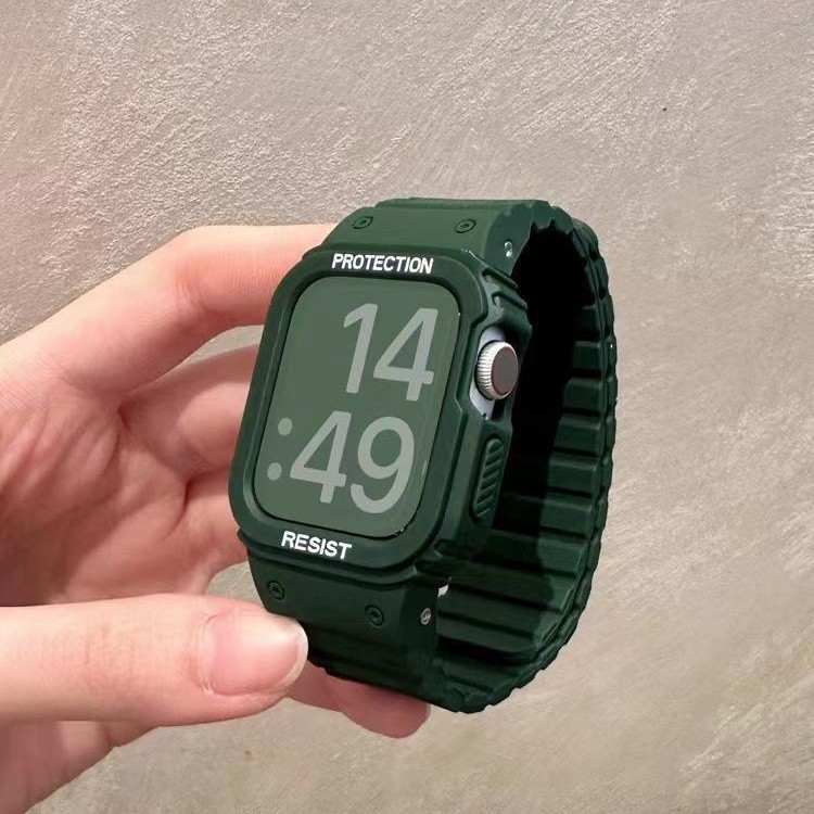 Aplicable a AppleWatch nuevos deportes de silicona magnética integrada Apple Watch iwatch87SE cinturón representativo