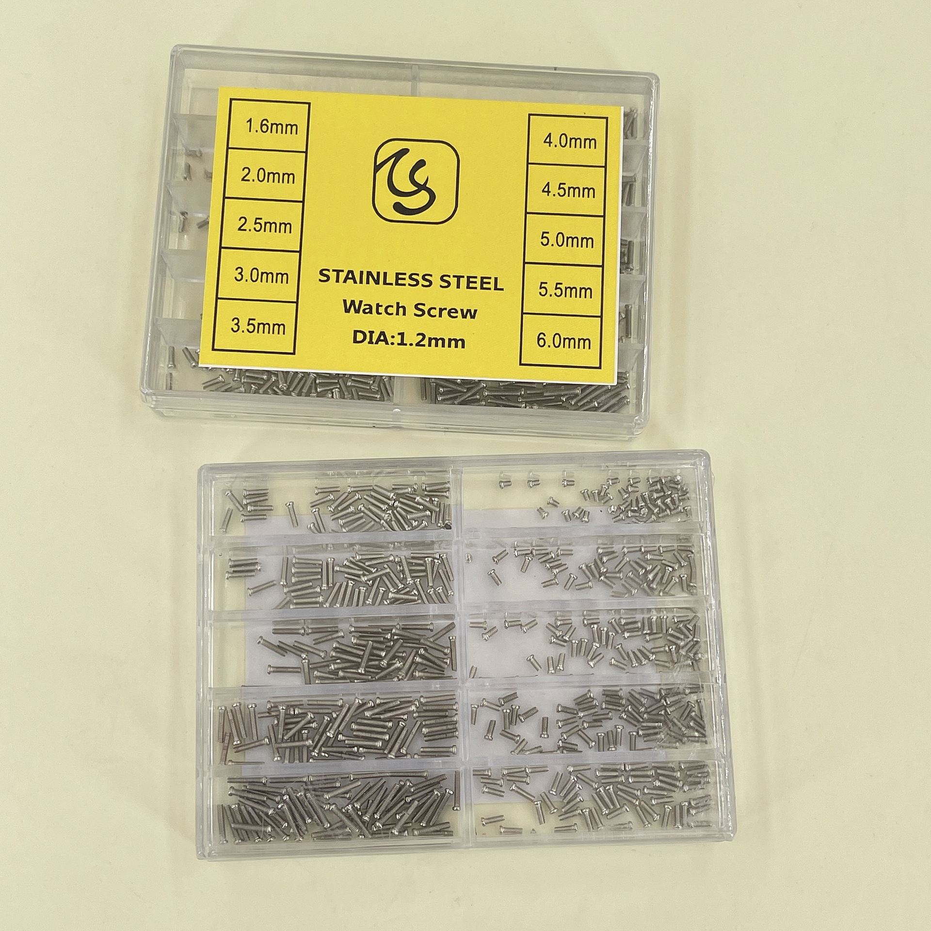 修表工具手表配件高级钟表螺丝10个型号手表螺丝手表十字后盖螺丝