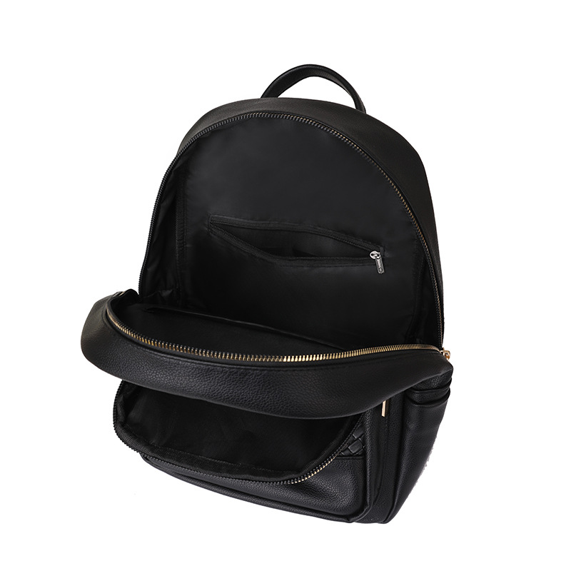 2023 invierno nuevo estilo casual damas cuero suave mochila moda tejido de gran capacidad mochila de viaje al aire libre al por mayor