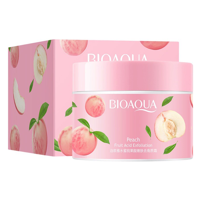 Отшелушивающий крем Boquan Ya с персиковой фруктовой кислотой Гладкий увлажняющий нежный увлажняющий свежий и нежный уход за лицом