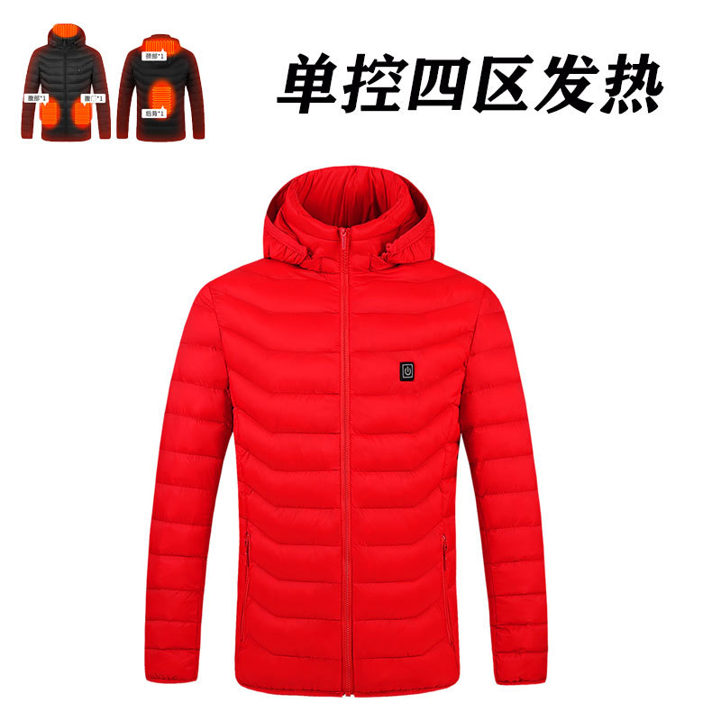 Ropa de calefacción inteligente de invierno transfronteriza temperatura constante de la pareja USB calefacción eléctrica temperatura constante ropa de algodón acolchado ropa de calefacción fábrica al por mayor