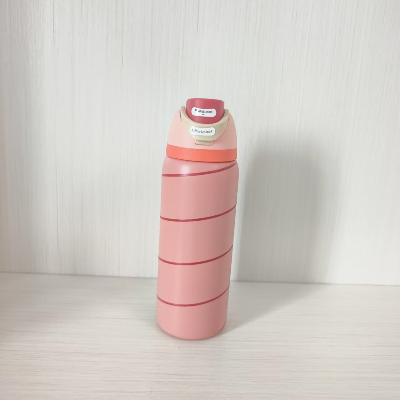 Vaso Aislado de Acero Inoxidable 304 Estilo Owala de Amazon con Asa, Botella de Agua Deportiva, Vaso de Doble Uso, Vaso para Agua, Regalo