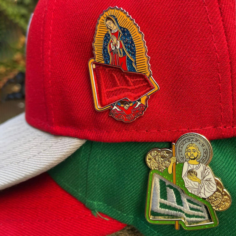 Cross-border hot sale hat pins Mexican cap pin metal decorative hat badge New Era enamel pin Cross-border hot sale hat pins Mexican cap pin metal decorative hat badge New Era enamel pin