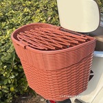 电动车后置车筐电瓶摩托车后尾挂篮靠背置物书包菜篮子电动车车篓