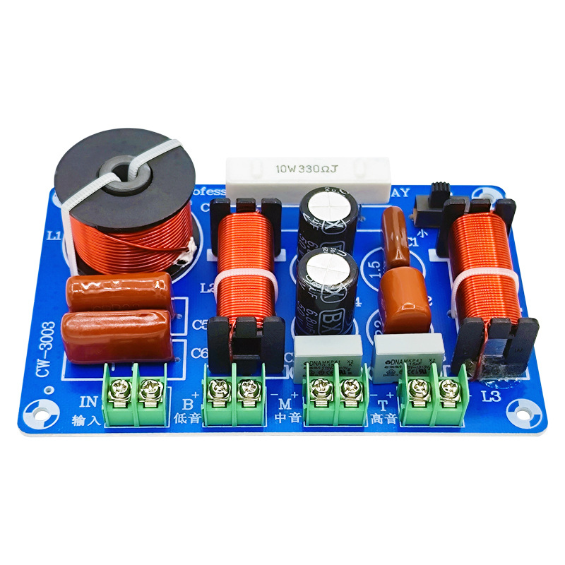 Divisor de alta fidelidad de tres vías fiebre grado home cinema High School mezclador bajo modificado divisor