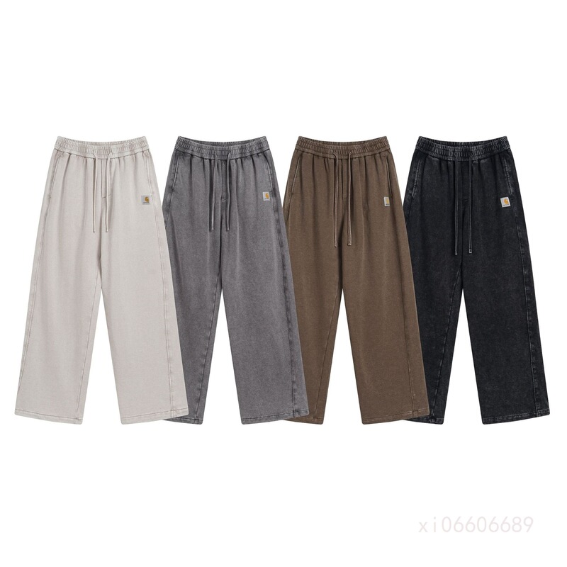Cross-Border Foreign Trade New Style Winter Casual Sports Pants with Washed Pockets and Printed Jogger Pants
