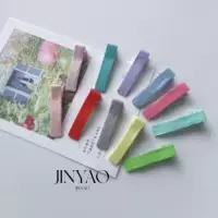 Хлопок ручной работы в елочку полуобернутая ткань двойная вилка зажим для утконоса патч цветной зажим DIY аксессуары для головного убора полуфабрикаты ювелирные изделия