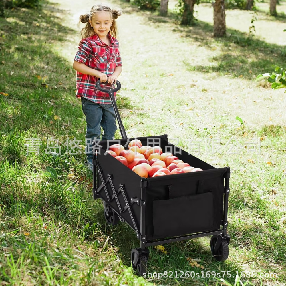 Venta directa de fábrica carrito plegable portátil hermoso jardín plegable ATV camping plegable multifunción empuje manual