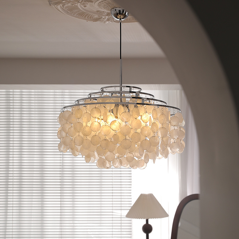 French Romantic Shell Chandelier Cream Style Living Room Chandelier Designer Bedroom Lamp Wind Bell Dining Room Balcony Lamps French Romantic Shell Chandelier Cream Style Living Room Chandelier Designer Bedroom Lamp Wind Bell Dining Room Balcony Lamps
