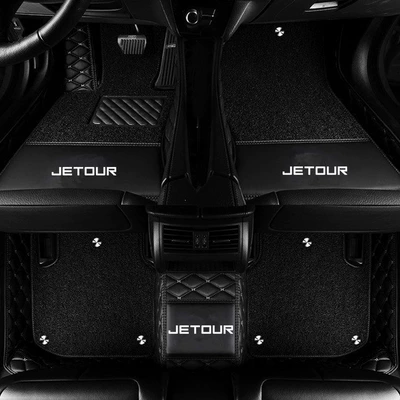 Jetour X90, X95, X70Plus, Modelə uyğun ayaqaltı - jietu-x70-five-seater-version-double-layer-black-beige-black-silk-loop