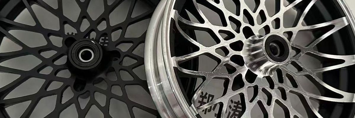10inch 12inch Hole-spaced daisy FF wheel hub for electric scooters, hole-spaced aluminum front wheel JJ, thickened for fixed off-road use in Northeast Asia