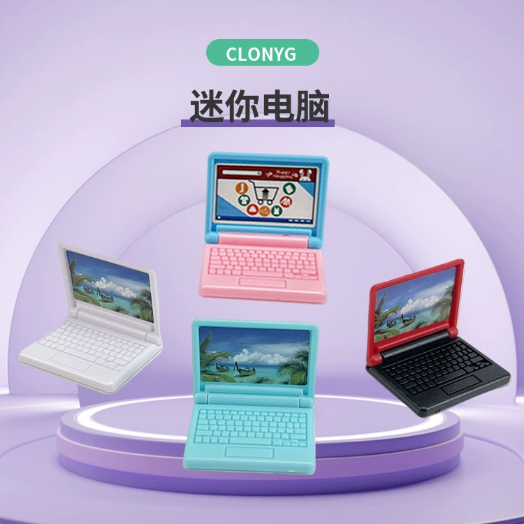 Кукольный домик домашняя сцена украшения реквизит миниатюрный мультфильм симулятор мини-ноутбук мини-модель игрушка