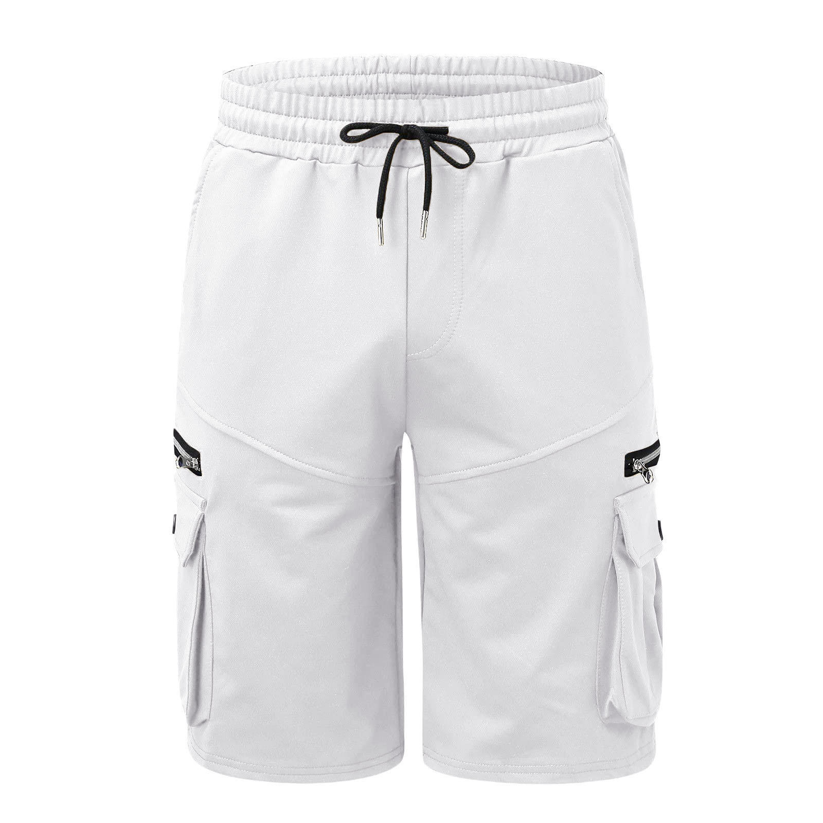 Herr sommar arbetsshorts i bomull, lös passform casual_voghion.com
