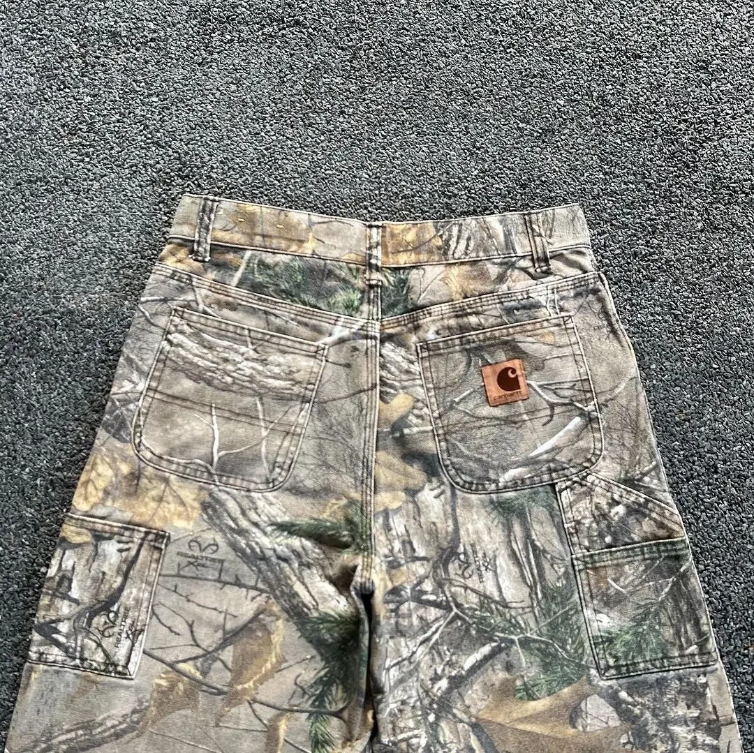 Summer Season Men's Gender Men's Holiday Party Selfie Streetwear Tree Cattle Camouflage Full Length Jeans