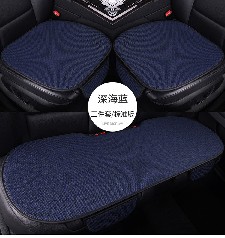2026 Factory Direct Sales New Model All-Season Linen Cotton Car Seat Cushion Universal Car Seat Cover