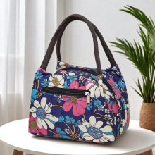 新款印花手提便携学生小布包化妆收纳袋手拎包小方包手提包