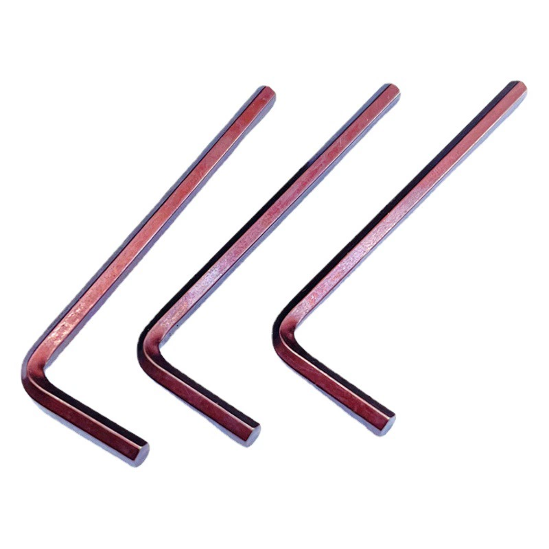 Закаленный шестигранный ключ S2, шестигранный ключ, одинарный шестигранный ключ с плоской головкой, L-образная отвертка M2M3M4M5