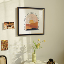 柑橘乌云 法式复古客厅艺术装饰画卧室餐厅玄关欧式画抽象风景画