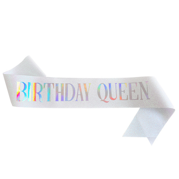 Cross-border birthday party glitter shoulder strap etiquette belt…