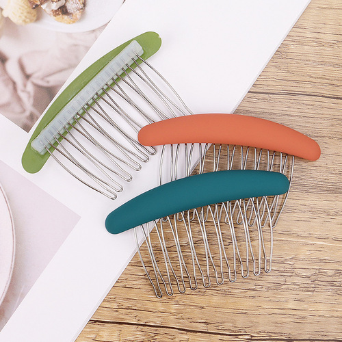 Korean invisible hair comb, reverse combing for girl-like bangs, hair clip, anti-slip hair accessory, side hairpin, back of head, frizz hair clip accessory