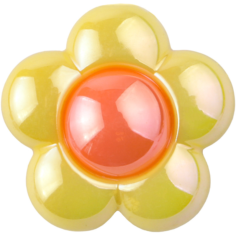 Accesorios para el cabello DIY, material semiacabado de flor recta de color sólido, anillos y cuerdas para el cabello hechos a mano, productos de fábrica.