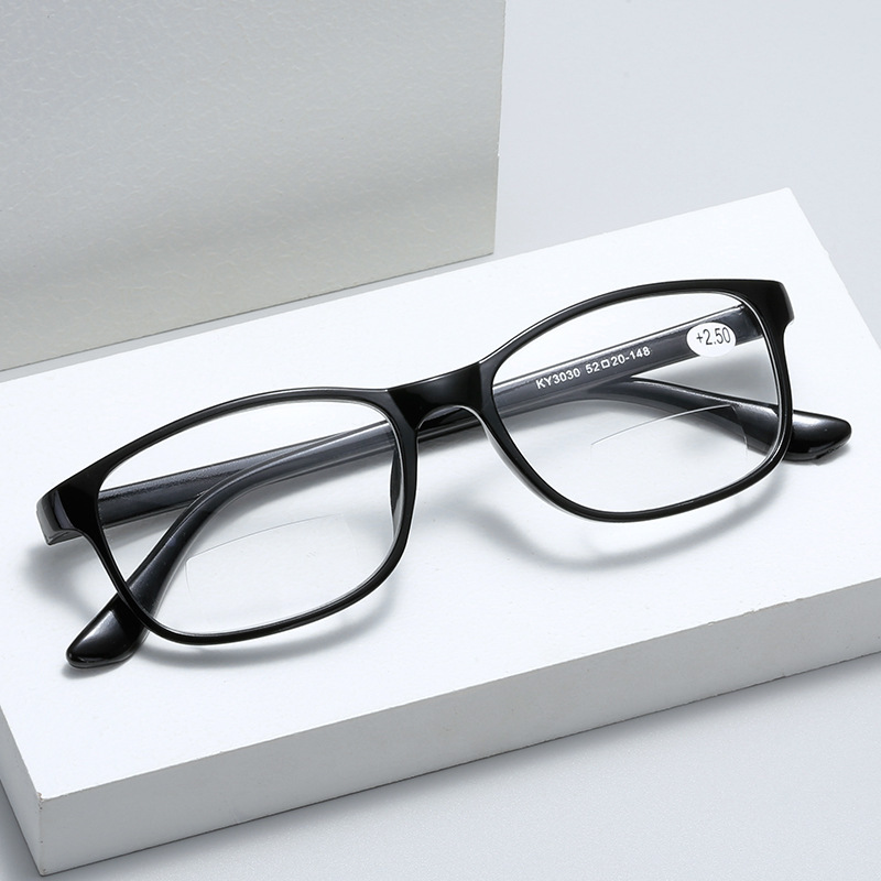 Y3030 dual-focal reading glasses, presbyopic glasses, stylish far-sighted glasses, dual-use for near and far vision, presbyopic glasses for the elderly