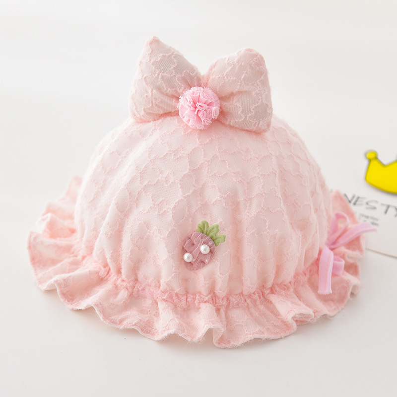 Sombrero de bebé primavera y otoño delgado sombrero de pescador 0 junio pequeño mes de edad bebé sombrero de sol gorro de bebé lindo sombrero de feto recién nacido