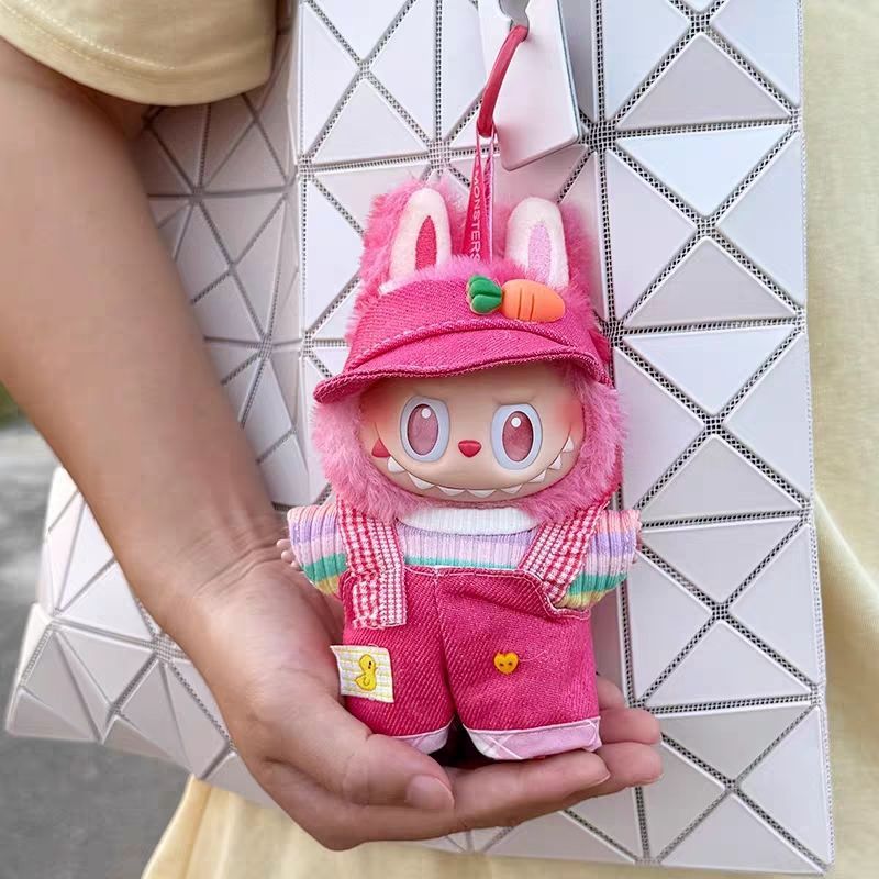 拉布布娃衣一二三代前方高能爱17cm搪胶适配labubu彩虹衣服饰套装|undefined